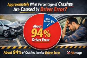 approximately what percentage of crashes are caused by driver error